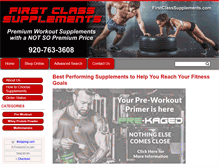 Tablet Screenshot of firstclasssupplements.com